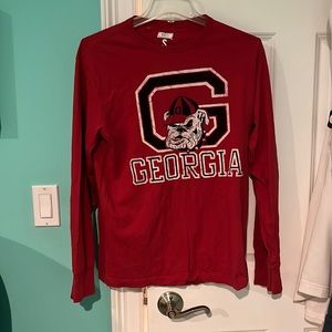 Mens Small Georgia Bulldogs Long Sleeve T-Shirt